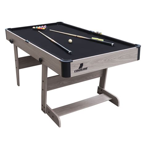 Cougar Hustle XL opklapbare Pooltafel Zwart